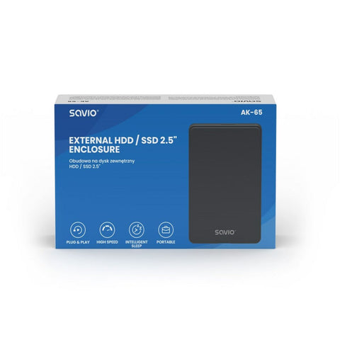 External Box Savio AK-65 Black External Box Savio AK-65 Black