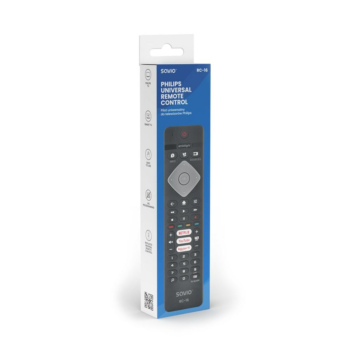 Philips Universal Remote Control Savio RC-16 Philips Universal Remote Control Savio RC-16