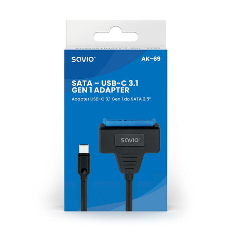 USB to SATA Hard Disk Adaptor Savio AK-69 25 cm USB to SATA Hard Disk Adaptor Savio AK-69 25 cm
