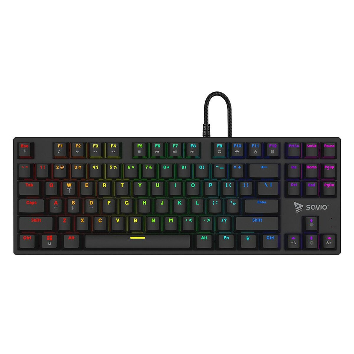 Keyboard Savio TEMPEST X2 BLUE Black QWERTY Keyboard Savio TEMPEST X2 BLUE Black QWERTY