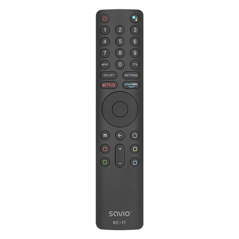 Universal Remote Control Savio RC-17 Black Universal Remote Control Savio RC-17 Black