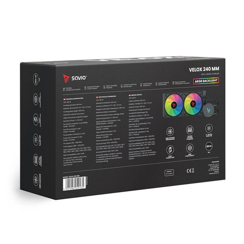 Liquid Refrigeration Kit Savio VELOX 240MM Liquid Refrigeration Kit Savio VELOX 240MM