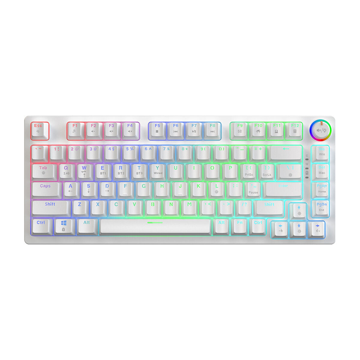 Keyboard Savio PHENIX WHITE GAT RED White Keyboard Savio PHENIX WHITE GAT RED White
