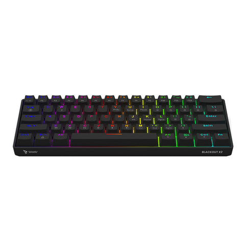 Keyboard Savio BLACKOUT X2 PEACH Black Qwerty US Keyboard Savio BLACKOUT X2 PEACH Black Qwerty US