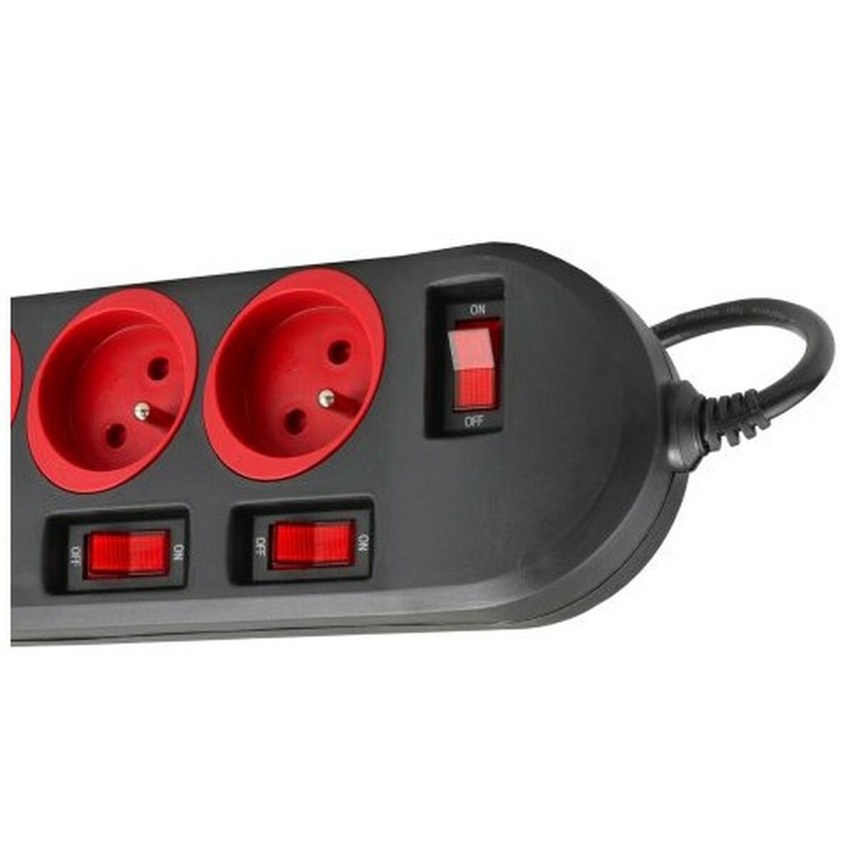 Power Socket - 5 sockets with Switch MacLean MCE204 (1,5 m) Power Socket - 5 sockets with Switch MacLean MCE204 (1,5 m)