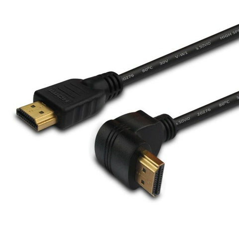 HDMI Cable Savio CL-04 Angled Black 1,5 m HDMI Cable Savio CL-04 Angled Black 1,5 m