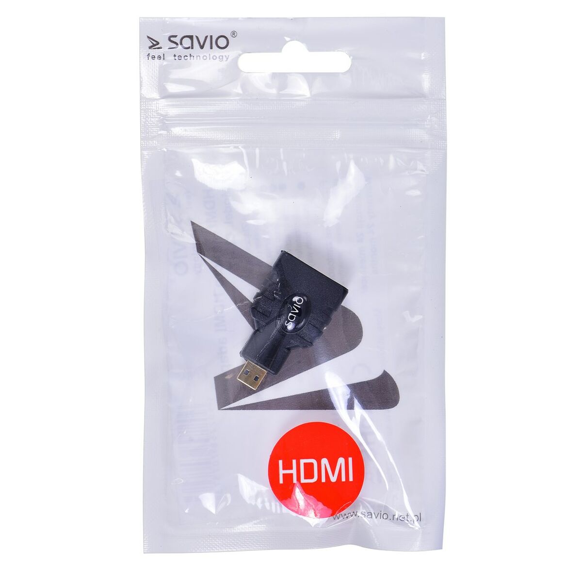 Micro HDMI to HDMI Adapter Savio CL-17 Micro HDMI to HDMI Adapter Savio CL-17
