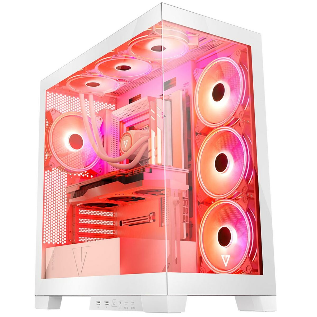 ATX Semi-tower Box Modecom Volcano SPACE APEX ARGB White ATX Semi-tower Box Modecom Volcano SPACE APEX ARGB White