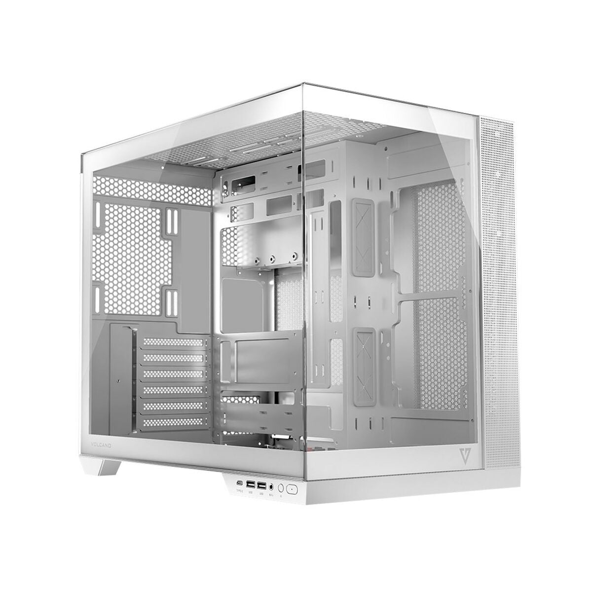 ATX Semi-tower Box Modecom Volcano Panorama Midi biała White ATX Semi-tower Box Modecom Volcano Panorama Midi biała White