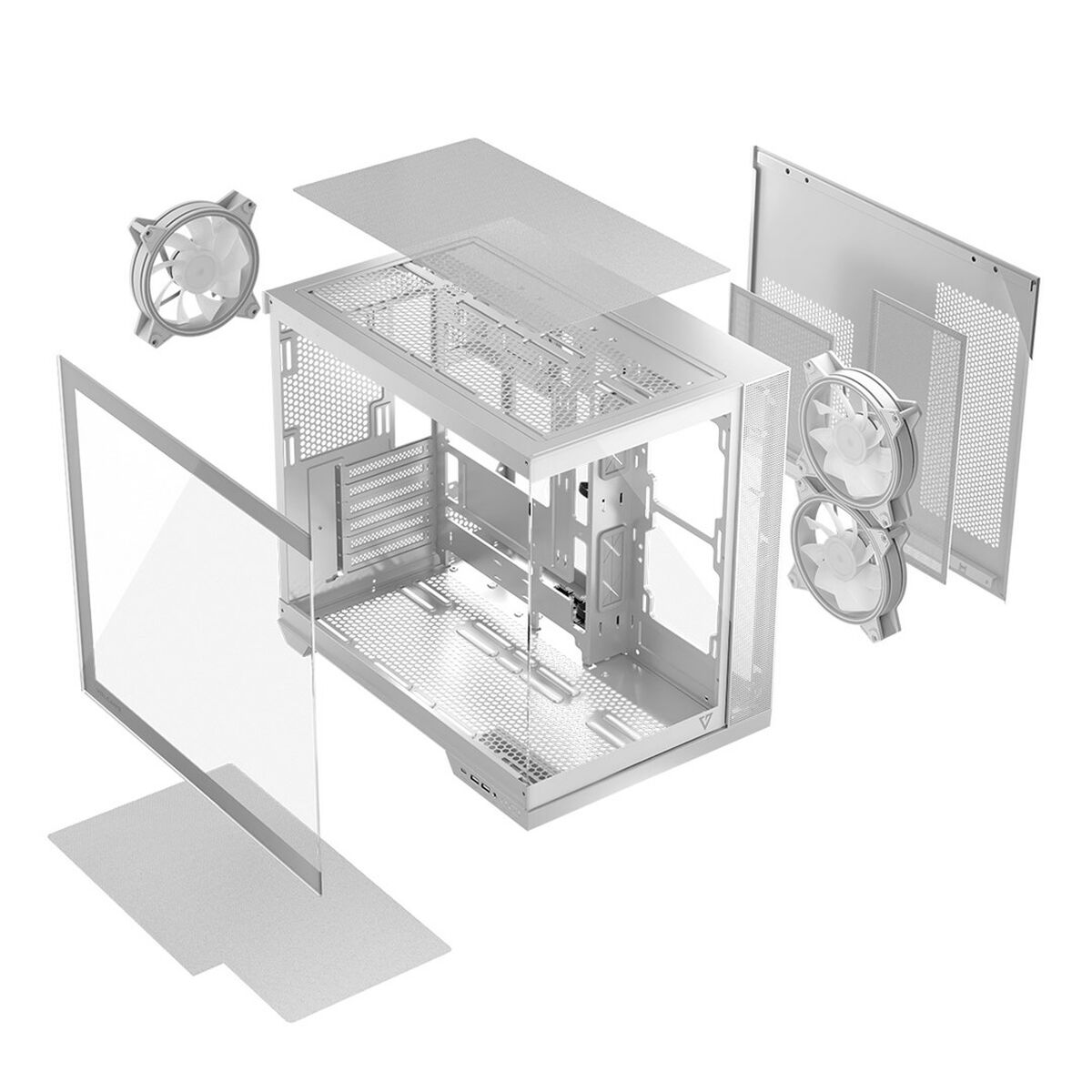 ATX Semi-tower Box Modecom Volcano Panorama APEX ARGB White ATX Semi-tower Box Modecom Volcano Panorama APEX ARGB White