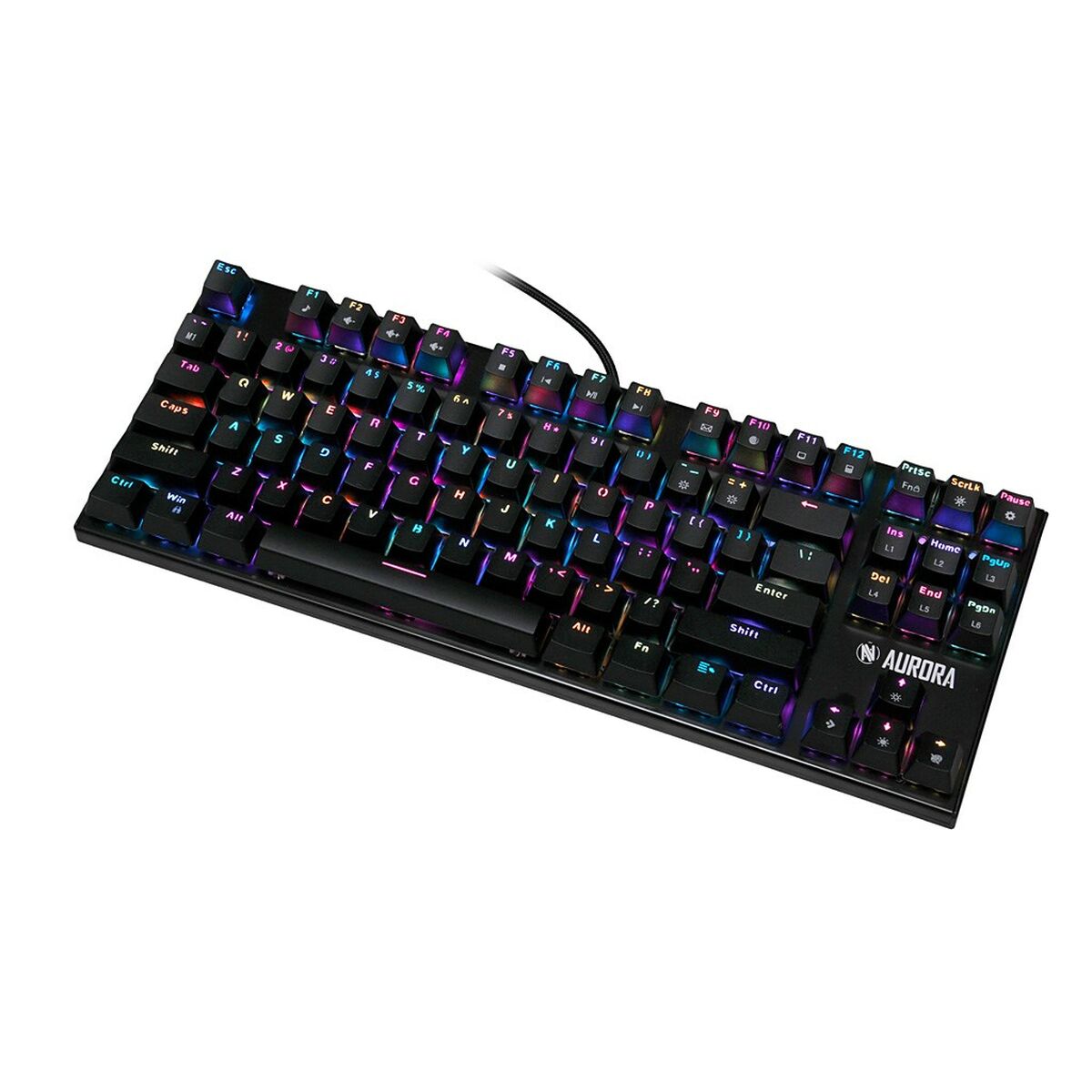 Keyboard Ibox IKGMK2R Black Multicolour QWERTY Qwerty US Keyboard Ibox IKGMK2R Black Multicolour QWERTY Qwerty US
