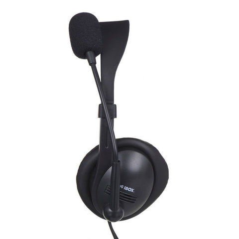 Headphones with Microphone Ibox W1MV Black Headphones with Microphone Ibox W1MV Black