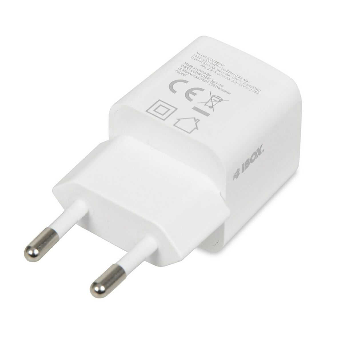 Wall Charger Ibox iBOX C-38W White 30 W Wall Charger Ibox iBOX C-38W White 30 W