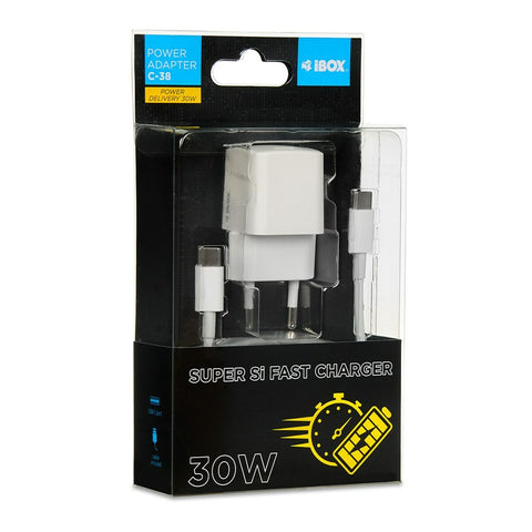 Wall Charger Ibox iBOX C-38CW White 30 W Wall Charger Ibox iBOX C-38CW White 30 W