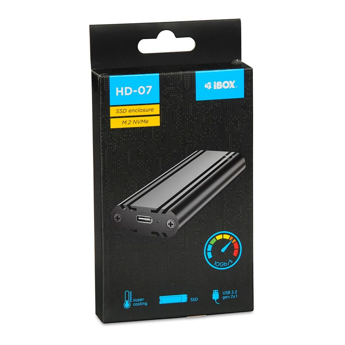 External Box Ibox IEUHDD7 Black 2,5" External Box Ibox IEUHDD7 Black 2,5"