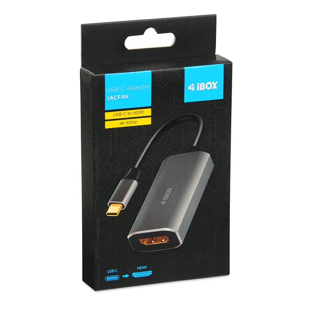 USB-C to HDMI Adapter Ibox IACF4K Silver USB-C to HDMI Adapter Ibox IACF4K Silver