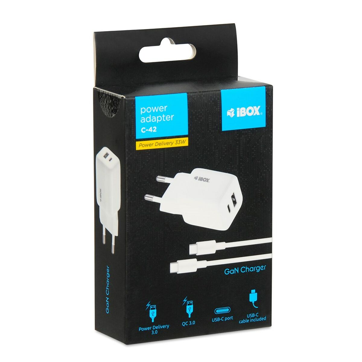 Wall Charger Ibox ILUC42W White 33 W (1 Unit) Wall Charger Ibox ILUC42W White 33 W (1 Unit)