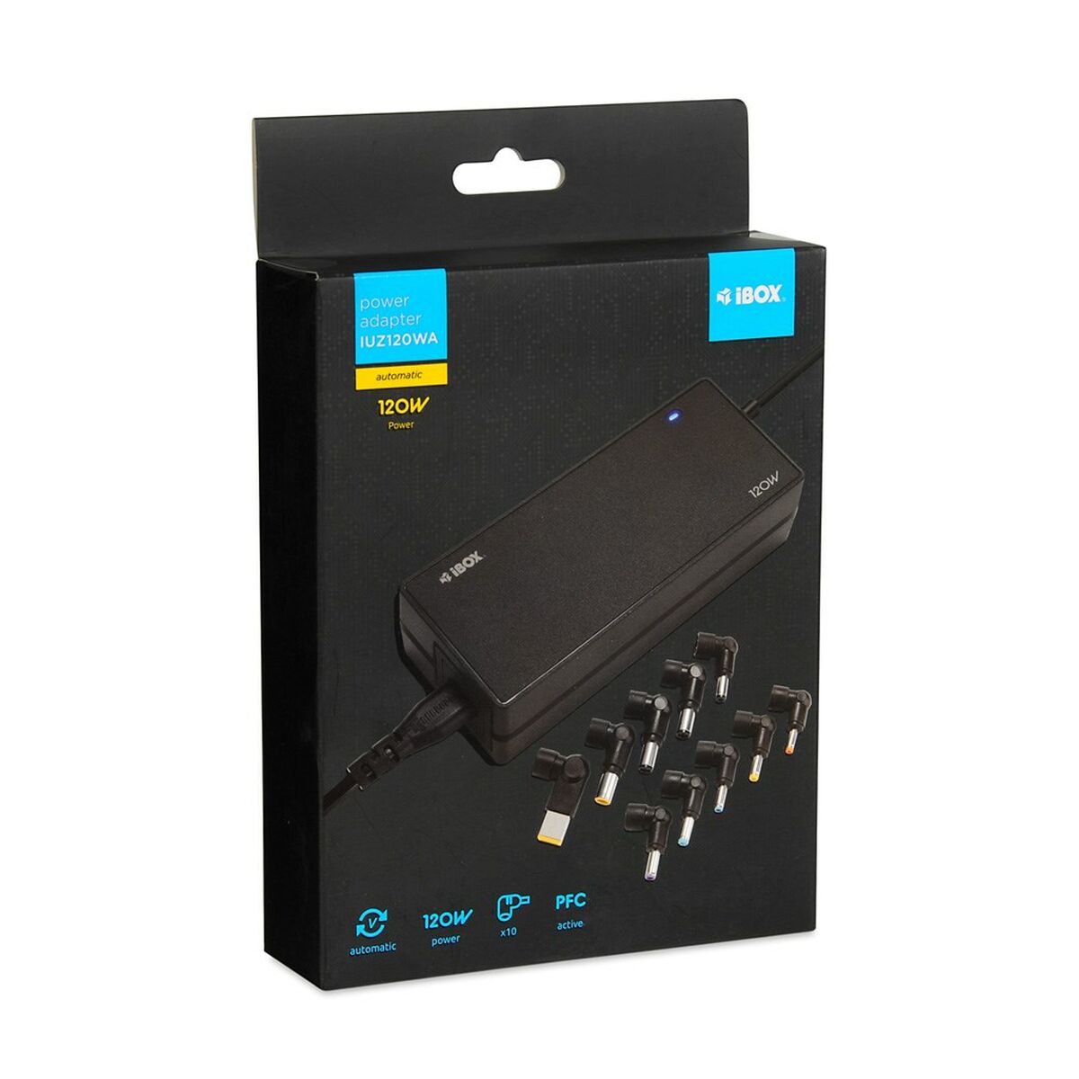 Laptop Charger Ibox IUZ120WA 120 W Laptop Charger Ibox IUZ120WA 120 W