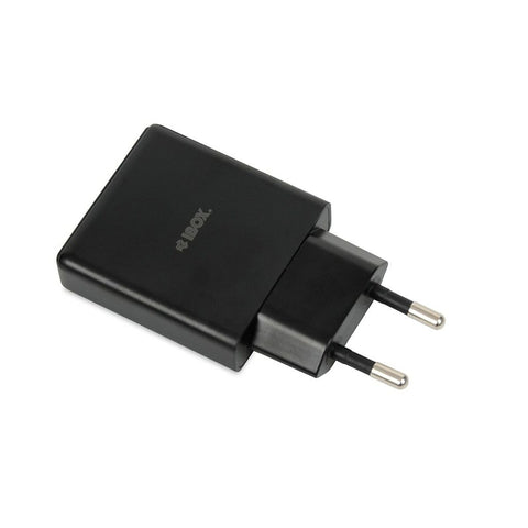 Wall Charger Ibox ILUC43B Black 30 W (1 Unit) Wall Charger Ibox ILUC43B Black 30 W (1 Unit)