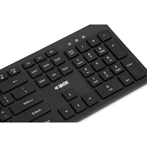 Keyboard and Mouse Ibox IKM5010W Black Qwerty US Keyboard and Mouse Ibox IKM5010W Black Qwerty US