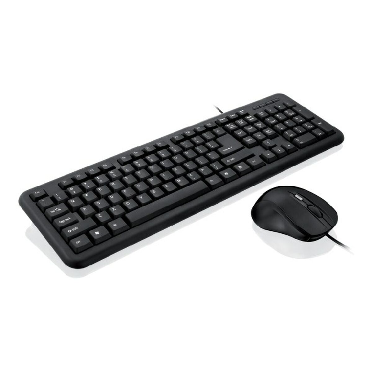 Keyboard and Mouse Ibox OFFICE KIT II Black Monochrome English QWERTY Keyboard and Mouse Ibox OFFICE KIT II Black Monochrome English QWERTY