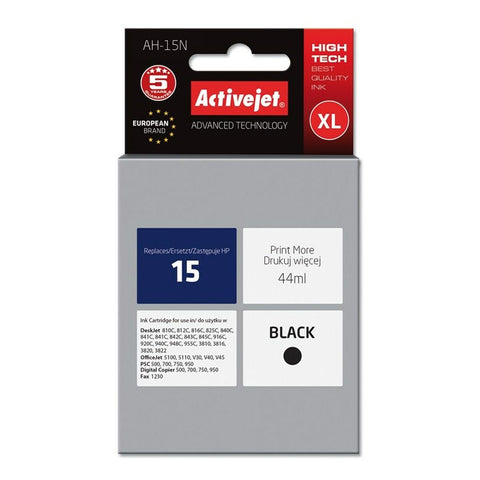 Original Ink Cartridge Activejet AH-15N Black Original Ink Cartridge Activejet AH-15N Black