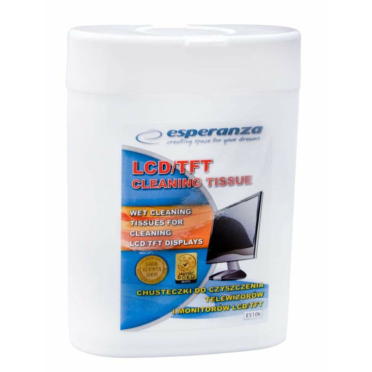 Moist Wipes for Screens Esperanza ES106 LCD TFT Moist Wipes for Screens Esperanza ES106 LCD TFT
