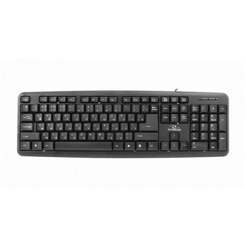 Keyboard Titanum TKR101 Black Monochrome English Russian QWERTY Keyboard Titanum TKR101 Black Monochrome English Russian QWERTY
