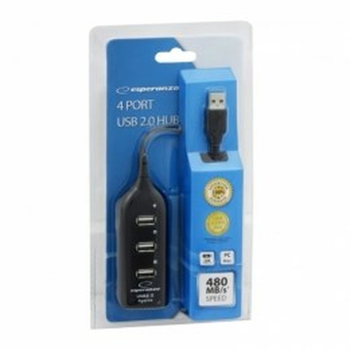 USB Hub Esperanza EA116 Black USB Hub Esperanza EA116 Black