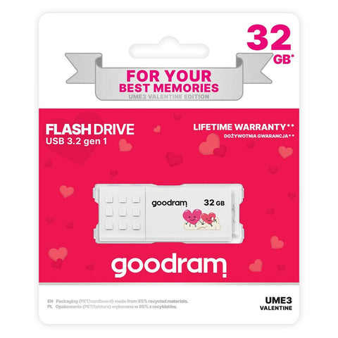 USB stick GoodRam UME3-0320W0R11-V White 32 GB USB stick GoodRam UME3-0320W0R11-V White 32 GB
