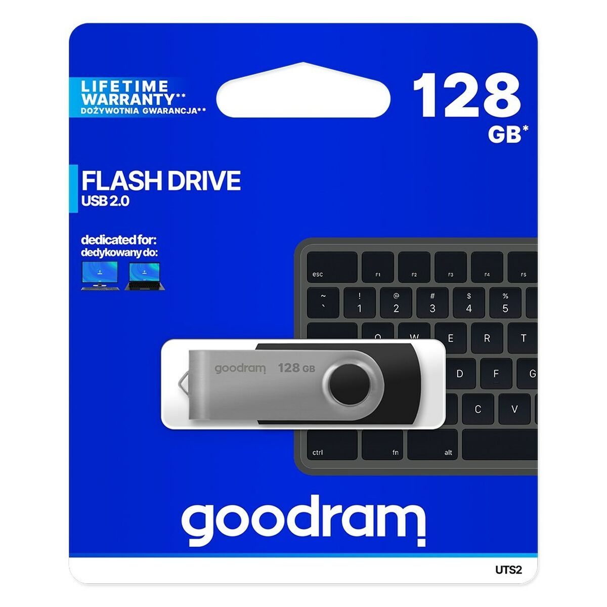 USB stick GoodRam UTS2-1280K0R11 128 GB 128 GB Black Black/Silver (1 Unit) USB stick GoodRam UTS2-1280K0R11 128 GB 128 GB Black Black/Silver (1 Unit)