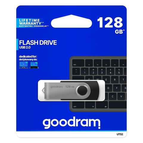 USB stick GoodRam UTS2-1280K0R11 128 GB 128 GB Black Black/Silver (1 Unit) USB stick GoodRam UTS2-1280K0R11 128 GB 128 GB Black Black/Silver (1 Unit)
