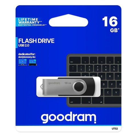 USB stick GoodRam UTS2 Black Silver 16 GB 5 MB/s-20 MB/s (1 Unit) USB stick GoodRam UTS2 Black Silver 16 GB 5 MB/s-20 MB/s (1 Unit)