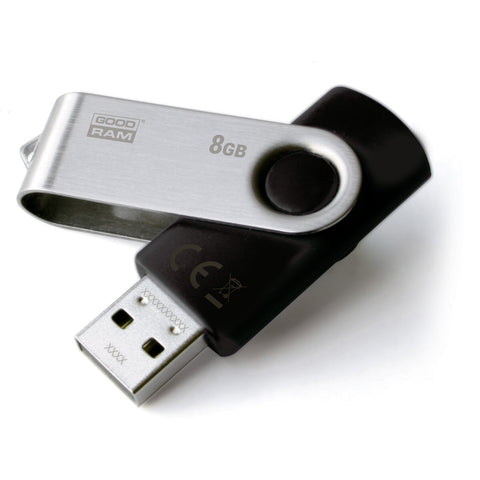 USB stick GoodRam UTS2 USB 2.0 Black Silver 8 GB (1 Unit) USB stick GoodRam UTS2 USB 2.0 Black Silver 8 GB (1 Unit)