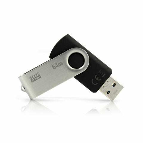 USB stick GoodRam UTS3-0640K0R11 USB 3.1 Black 64 GB (1 Unit) USB stick GoodRam UTS3-0640K0R11 USB 3.1 Black 64 GB (1 Unit)