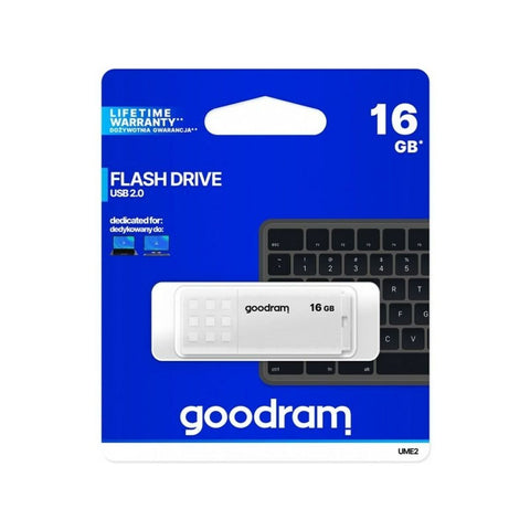USB stick GoodRam UME2 White 16 GB 5 MB/s-20 MB/s USB stick GoodRam UME2 White 16 GB 5 MB/s-20 MB/s