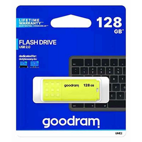 USB stick GoodRam UME2-1280Y0R11 Yellow 128 GB (1 Unit) USB stick GoodRam UME2-1280Y0R11 Yellow 128 GB (1 Unit)