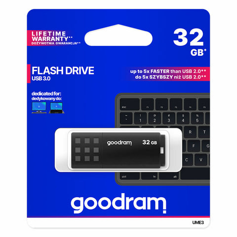 USB stick GoodRam UME3 Black 32 GB (1 Unit) USB stick GoodRam UME3 Black 32 GB (1 Unit)