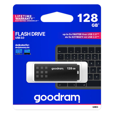 USB stick GoodRam UME3 Black 128 GB (1 Unit) USB stick GoodRam UME3 Black 128 GB (1 Unit)