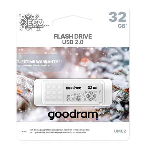 USB stick GoodRam UME2-0320W0R11-WI White 32 GB USB stick GoodRam UME2-0320W0R11-WI White 32 GB