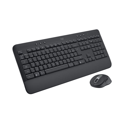 Keyboard and Wireless Mouse Logitech 920-011001 Black Azerty French Keyboard and Wireless Mouse Logitech 920-011001 Black Azerty French