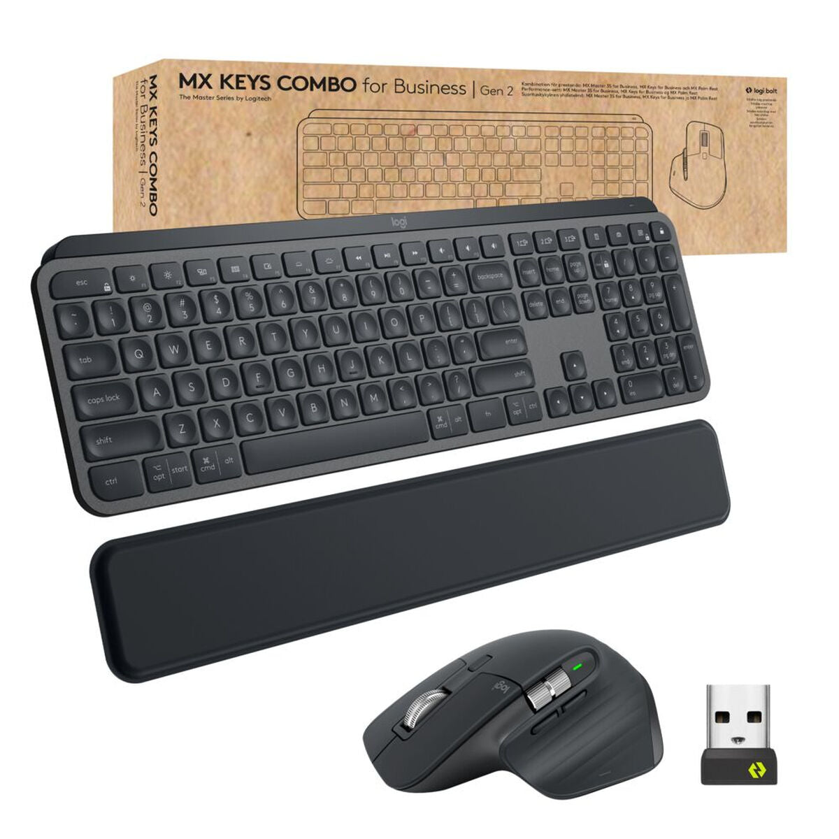 Keyboard and Wireless Mouse Logitech 920-010930 Spanish Qwerty Keyboard and Wireless Mouse Logitech 920-010930 Spanish Qwerty