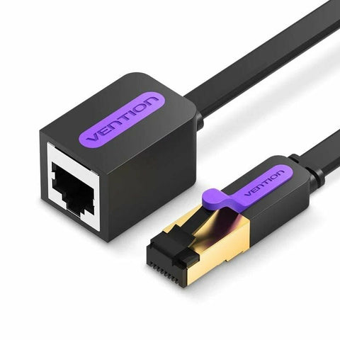 FTP Category 7 Rigid Network Cable Vention ICBBH Black 2 m FTP Category 7 Rigid Network Cable Vention ICBBH Black 2 m