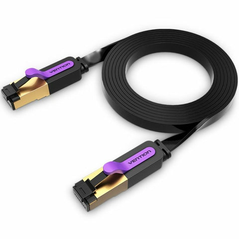 FTP Category 7 Rigid Network Cable Vention ICABK Black 8 m FTP Category 7 Rigid Network Cable Vention ICABK Black 8 m