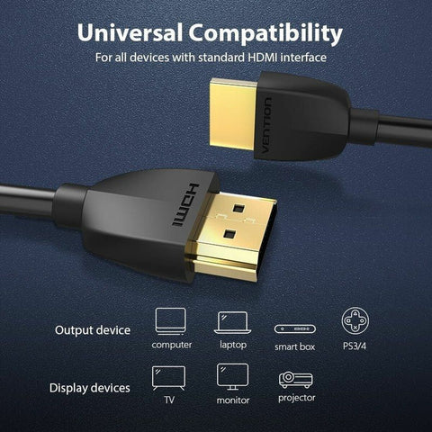 HDMI Cable Vention AAIBI 3 m Black HDMI Cable Vention AAIBI 3 m Black