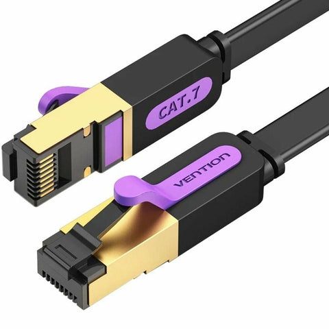 FTP Category 7 Rigid Network Cable Vention ICDBI Black 3 m FTP Category 7 Rigid Network Cable Vention ICDBI Black 3 m