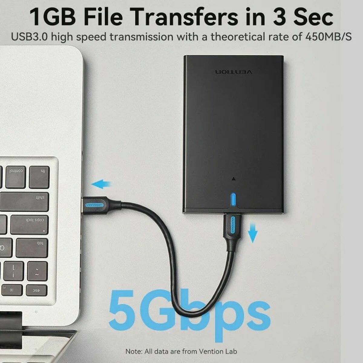 Hard drive case Vention KPAB0 Black 2,5" Hard drive case Vention KPAB0 Black 2,5"