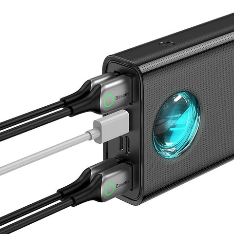Power Bank Baseus AMBILIGHT White Black 30000 mAh Power Bank Baseus AMBILIGHT White Black 30000 mAh