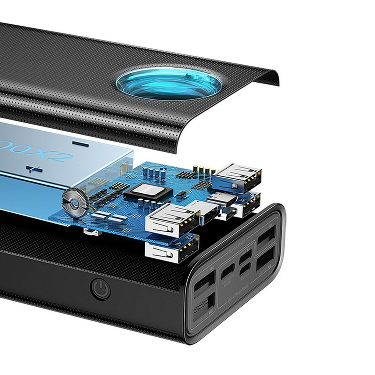Power Bank Baseus AMBILIGHT White Black 30000 mAh Power Bank Baseus AMBILIGHT White Black 30000 mAh