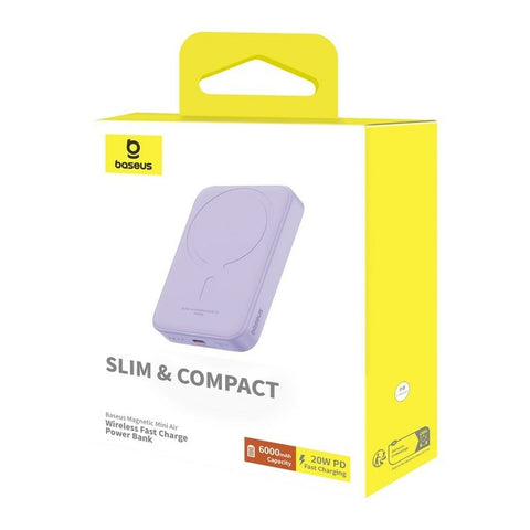 Powerbank Baseus P10059002513-00 Purple 6000 mAh Powerbank Baseus P10059002513-00 Purple 6000 mAh